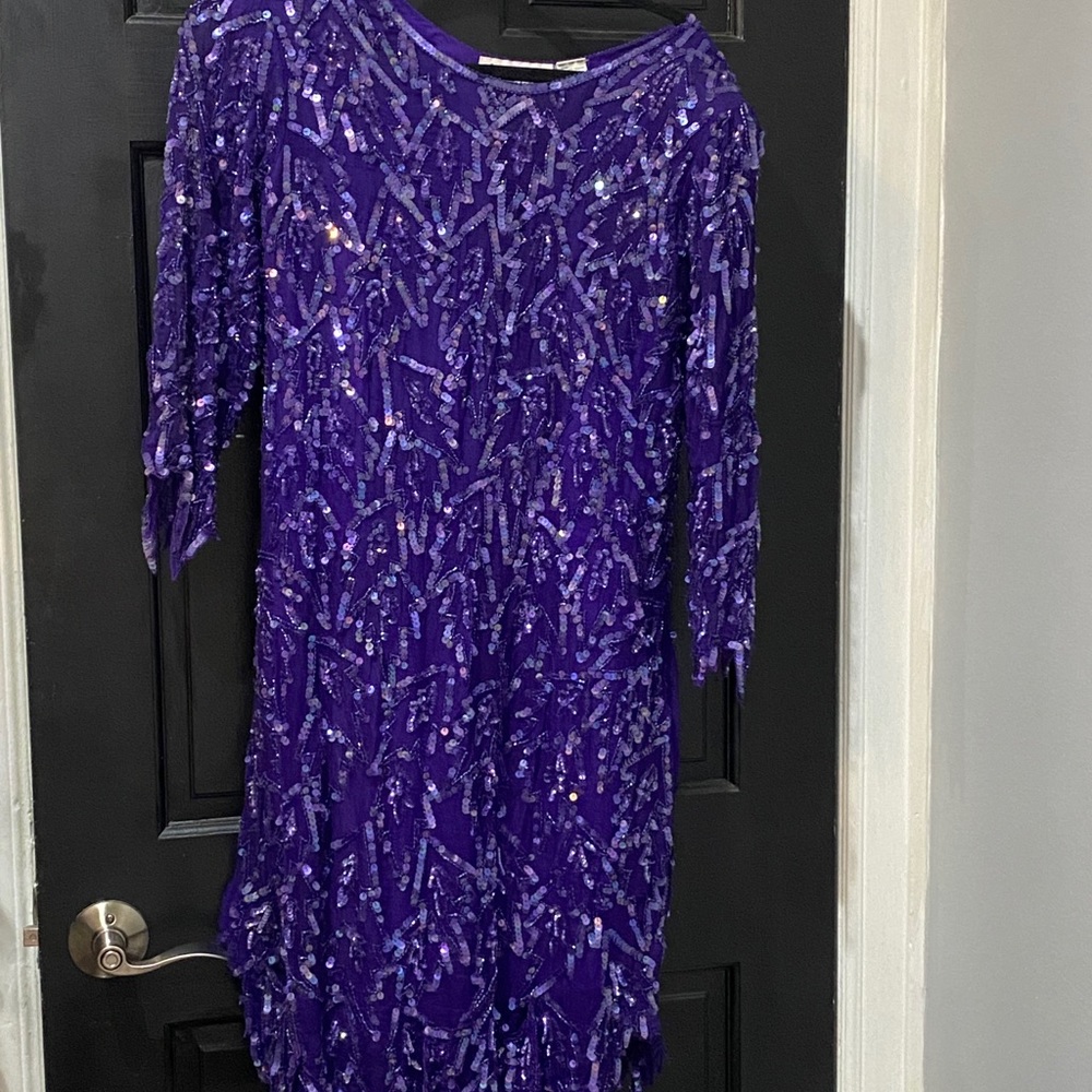 Purple Vintage sequin dress